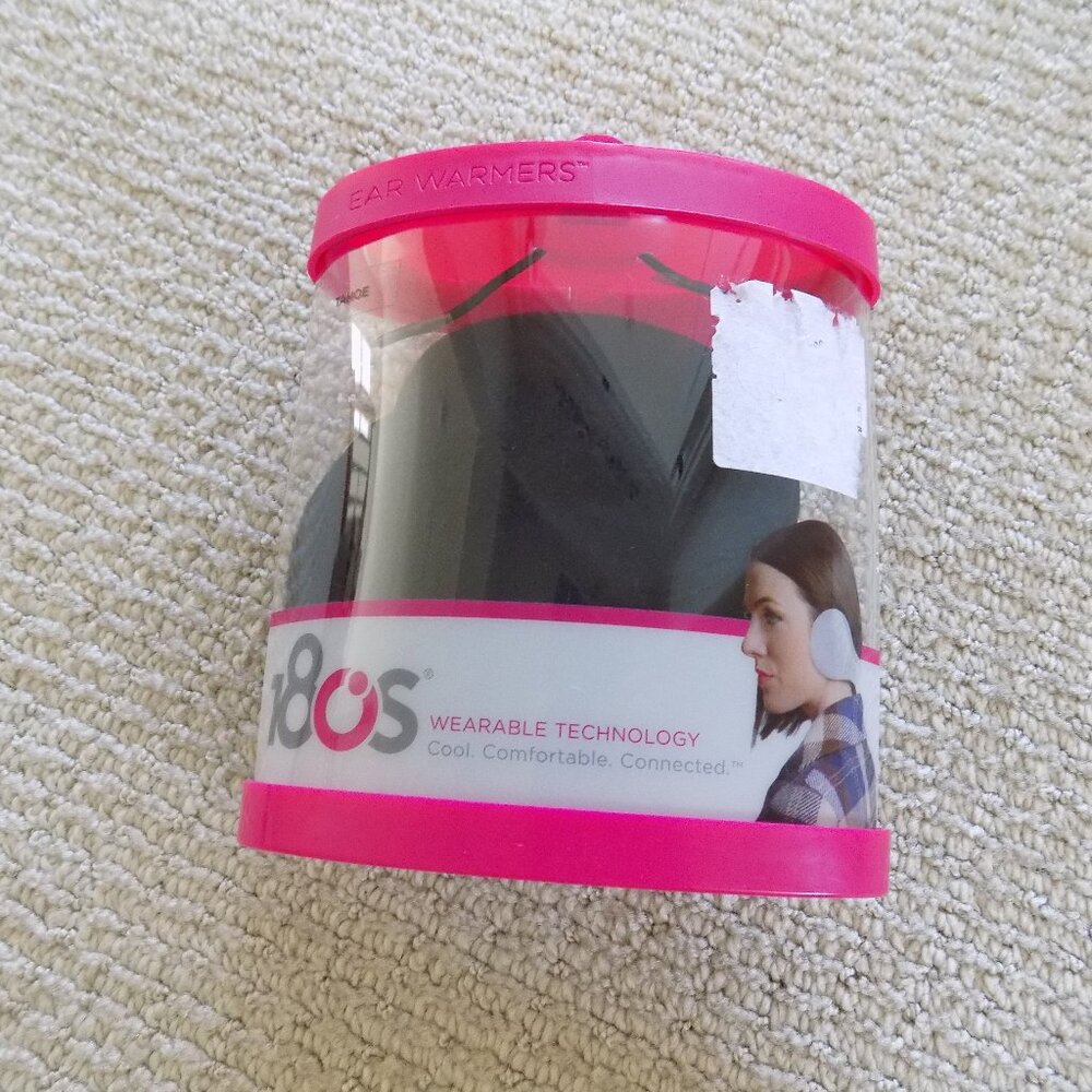 NEW 180S WEARABLE EARMUFFS BLACK EAR WARMERS